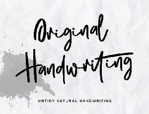 Original Handwriting - Personal font