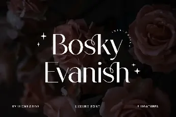 BoskyEvanish font