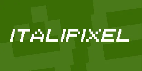 Italipixel font