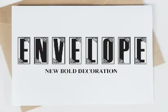 Envelope Display font