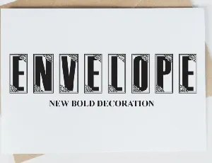 Envelope Display font