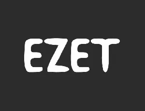 Ezet font