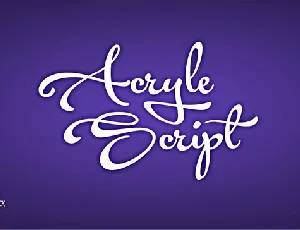 Acryle Script font