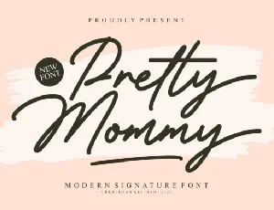 Pretty Mommy Script font