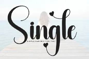 Single Calligraphy Typeface font