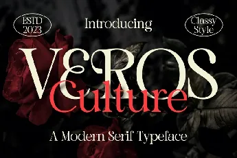 Veros Culture font