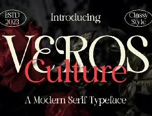 Veros Culture font