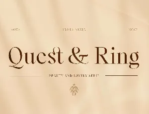 Quest and Ring font