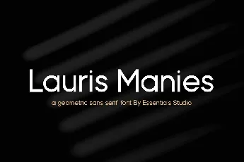 Lauris Manies font