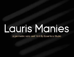 Lauris Manies font