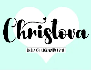 Christova - Personal Use font