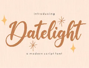 Datelight font