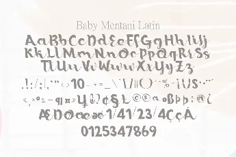 Baby Mentani font