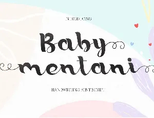 Baby Mentani font