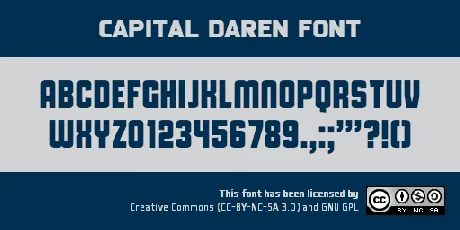 Capital Daren font