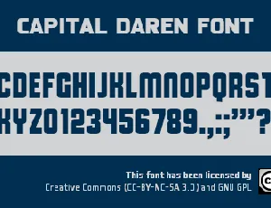 Capital Daren font