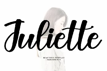 Juliette Script Typeface font