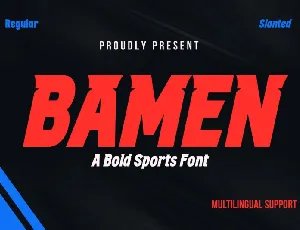 Bamen font