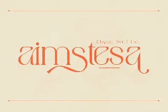 Aimstesa Serif font