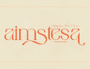 Aimstesa Serif font