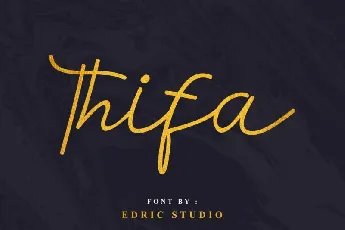 Thifa Script font