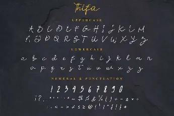 Thifa Script font