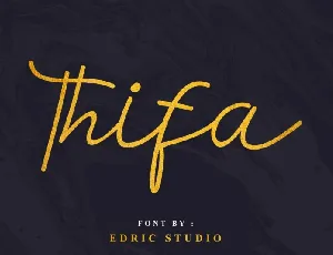 Thifa Script font