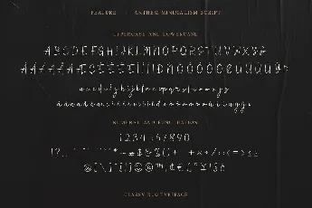 Anthem Minimalism font