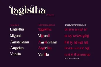 Lagistha font