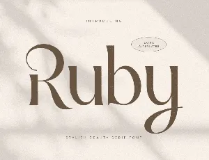 SS Ruby font