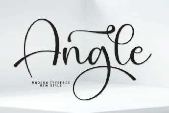 Angle Calligraphy font