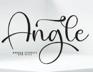 Angle Calligraphy font