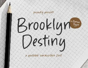 Brooklyn Destiny font