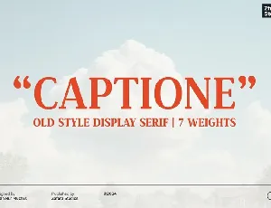 Captione font