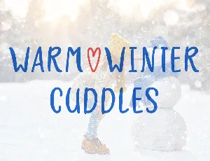 Warm Winter Cuddles font