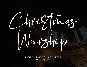 Christmas Worship - Personal us font