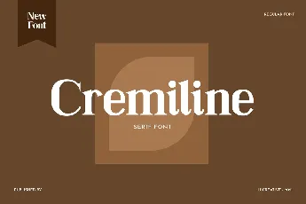 Cremiline font