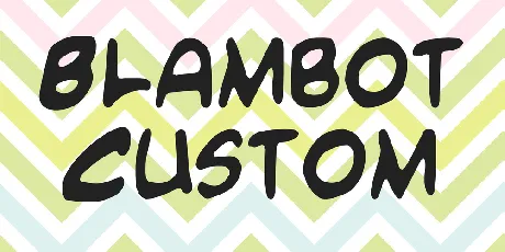 Blambot Custom font