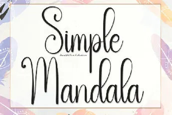 Simple Mandala Script font