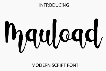 Mauload font