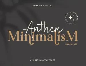 Anthem Minimalism font