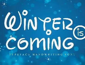 Winter is coming Script font