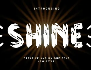 Shine Brush font