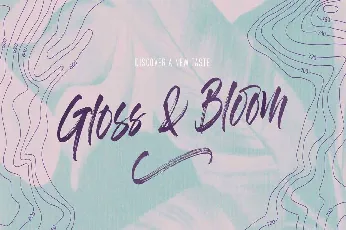 Gloss & Bloom font