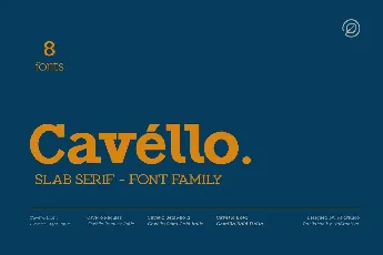 CavÃ©llo Family font