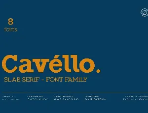 CavÃ©llo Family font