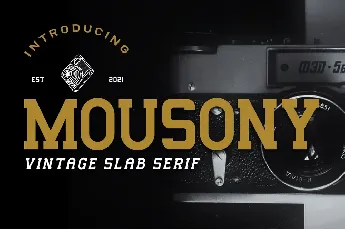 Mousony - Personal Use font