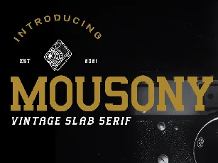 Mousony - Personal Use font