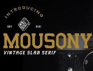 Mousony - Personal Use font