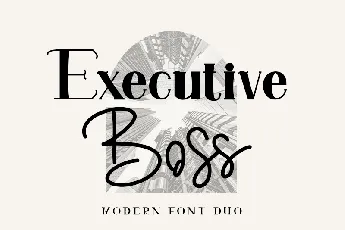 Executive Boss font